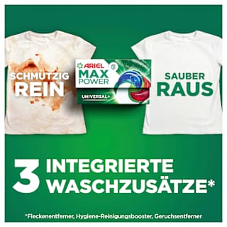 Vollwaschmittel Max Power Pods ARIEL