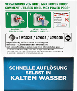 Vollwaschmittel Pods Max Power ARIEL