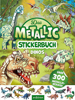 Stickerbuch Mettalic Dinos  Ars Edition