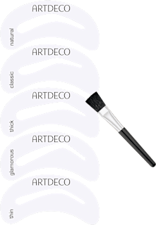 Augenbrauenschablone Eye Brow Stencils & Brush Applicator ARTDECO