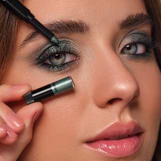Puderlidschatten-Patronen für den Eye Designer Applicator 49 Shiny Moss Green ARTDECO