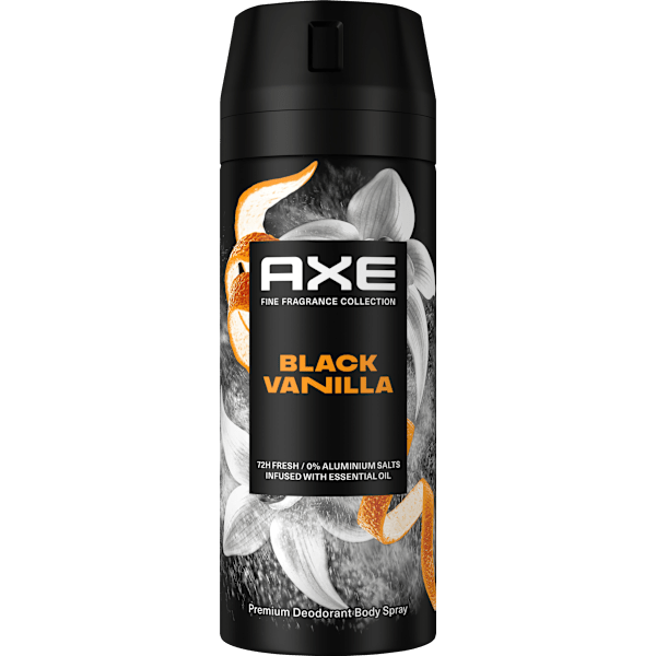 Bodyspray Black Vanilla Orange & Sandalwood Scent AXE