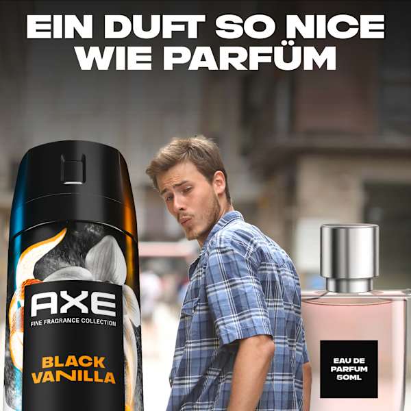 Bodyspray Black Vanilla Orange & Sandalwood Scent AXE