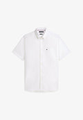 Tommy Hilfiger LIGHTWEIGHT SHORT SLEEVE OXFORD - Shirt - white