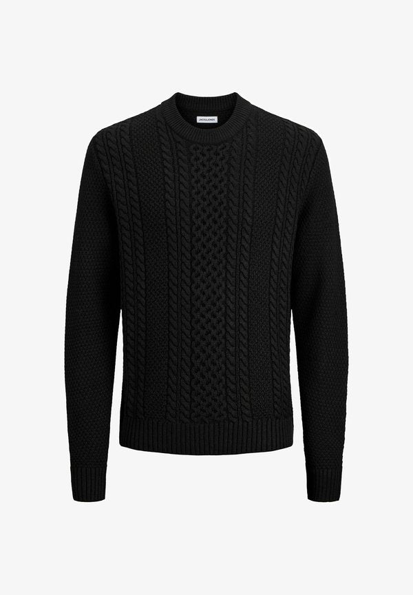 Jack & Jones Knitted Plain Knitted - Jumper - black