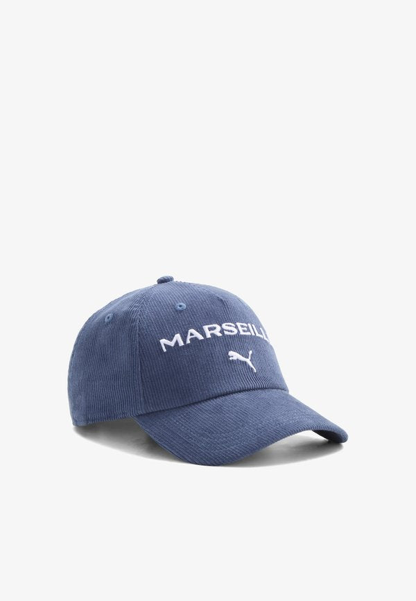 Puma OLYMPIQUE DE MARSEILLE FTBLCULTURE CORDUROY CAP UNISEX` - Cap - deep blue- white