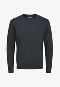 Jack & Jones Knitted Plus Size Knitted - Jumper - dark grey melange