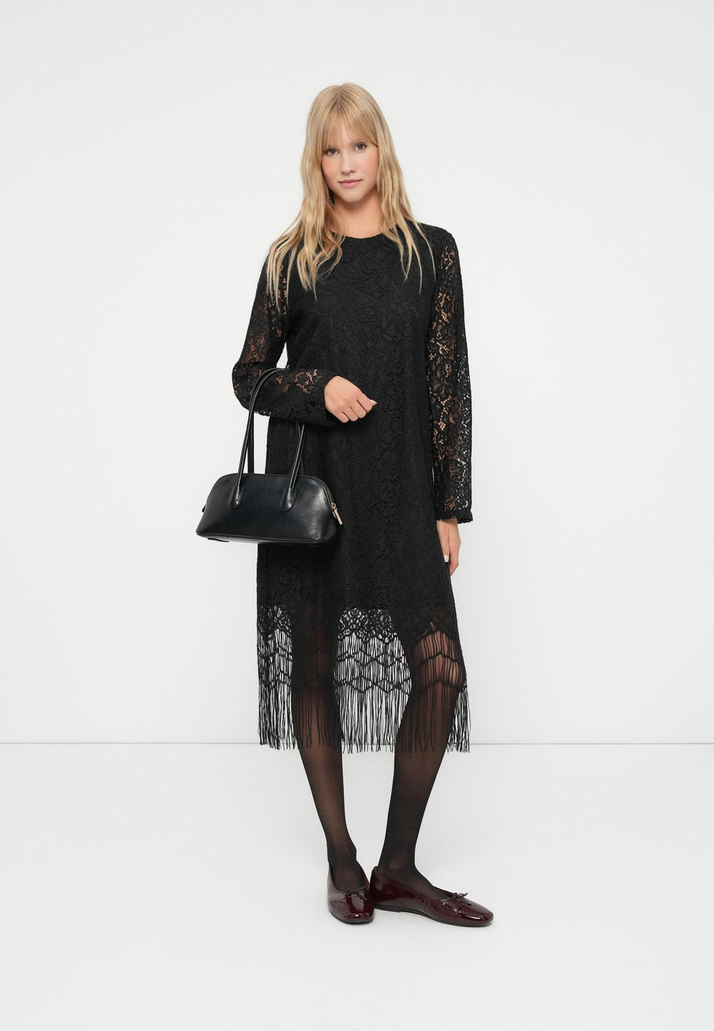 Selected SLFMIBELLE REGULAR SHORT LACE DRESS