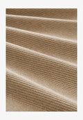 TOM TAILOR STRUCTURED KNIT POLO - Polo shirt - hazel brown melange