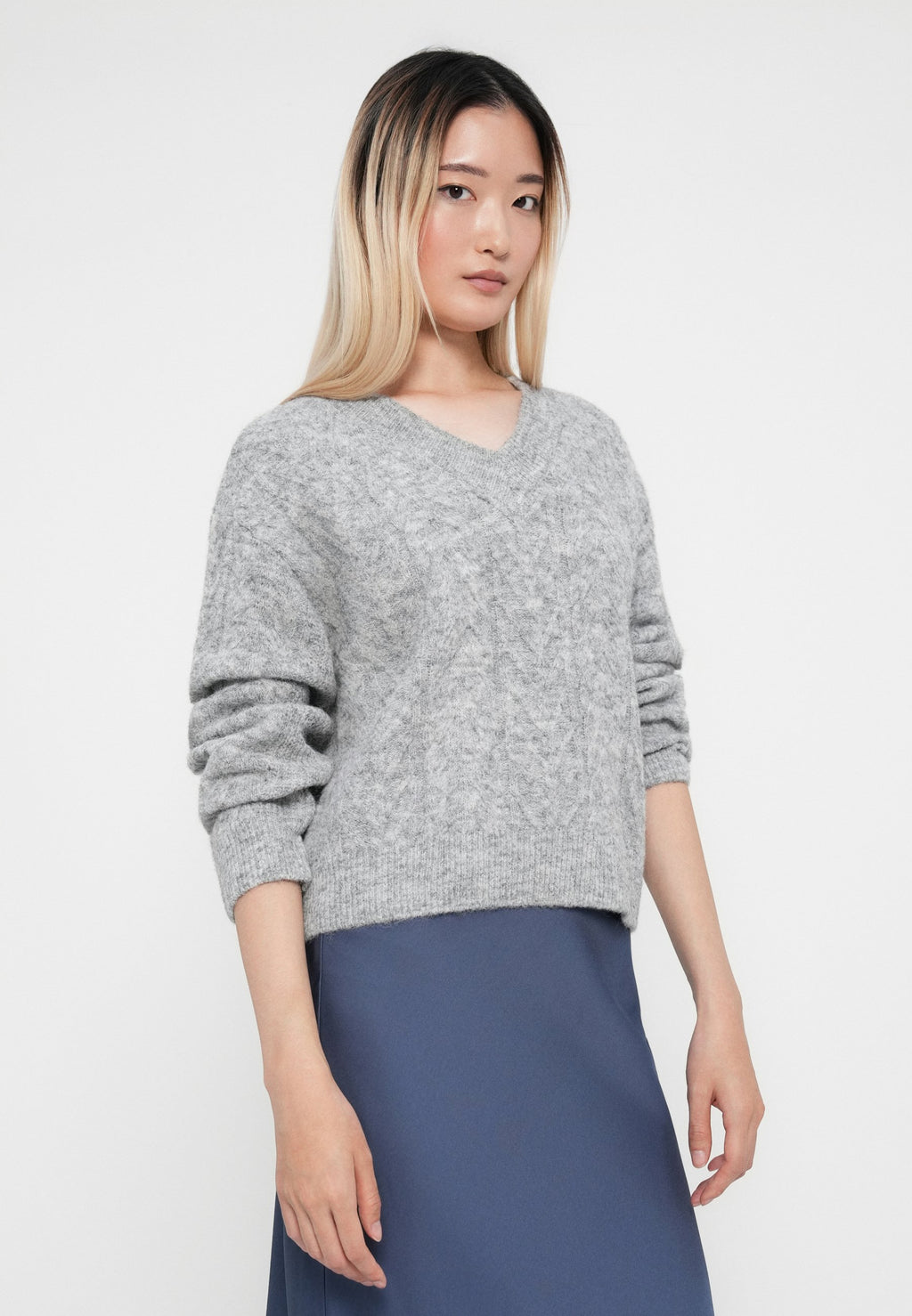 VILA VIEMMELIE V NECK PULLOVER