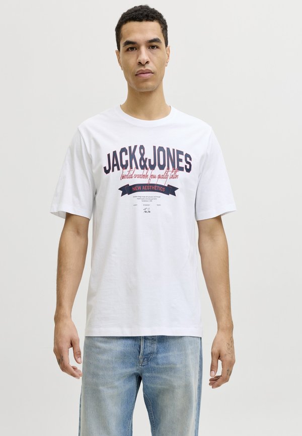 Jack & Jones T- - Print T-shirt - bright white