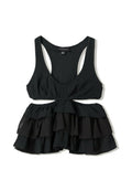 Bershka RUFFLED RUSTIC CUT-OUT