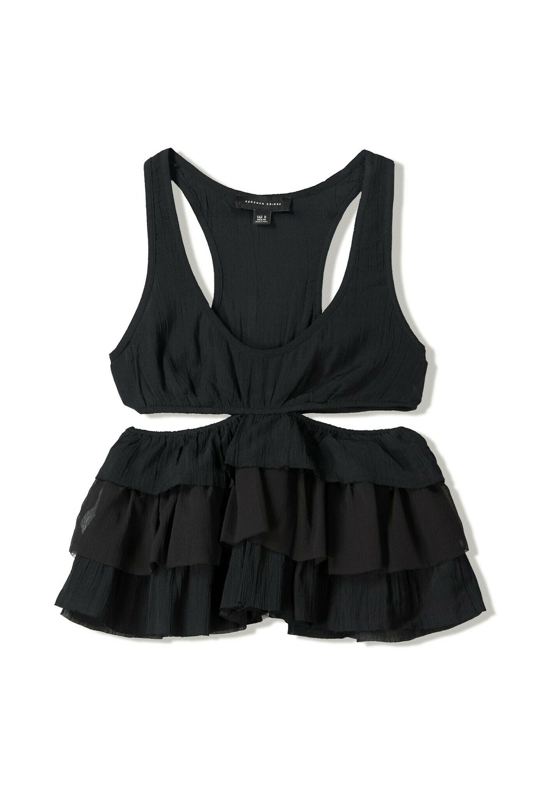 Bershka RUFFLED RUSTIC CUT-OUT