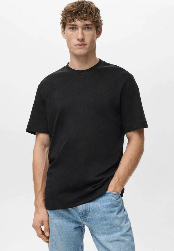 Mango ADULT - Basic T-shirt - schwarz