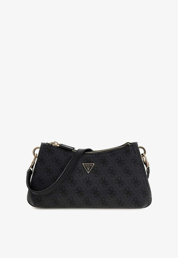 Guess NOELLE - Handbag - coal logo