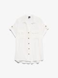 Vero Moda VMBUMPY - Button-down blouse - snow white