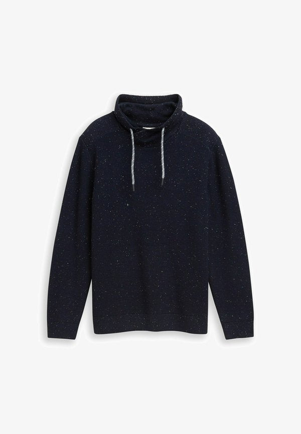 TOM TAILOR Jumper - navy melange neps