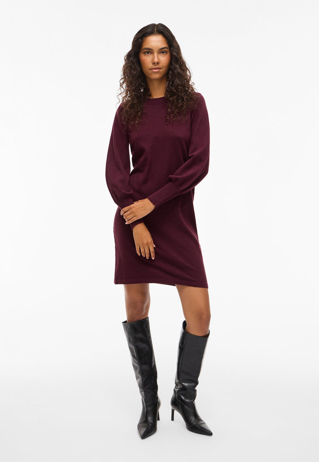 VILA VIKERRY O-NECK KNIT DRESS - NOOS