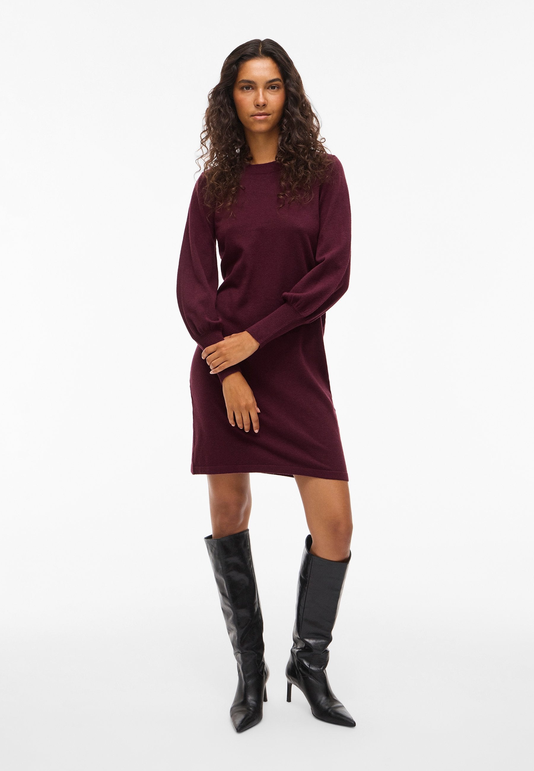 VILA VIKERRY O-NECK KNIT DRESS - NOOS