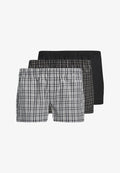 Jack & Jones Boxer 3-pack Boxer - Boxer shorts - poppy seed pack:black  vapor blue checks