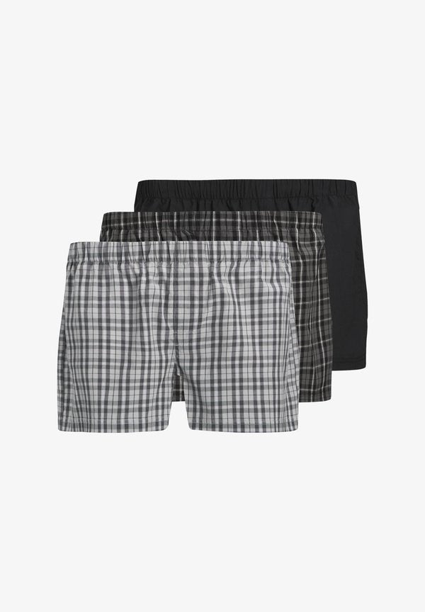 Jack & Jones Boxer 3-pack Boxer - Boxer shorts - poppy seed pack:black  vapor blue checks