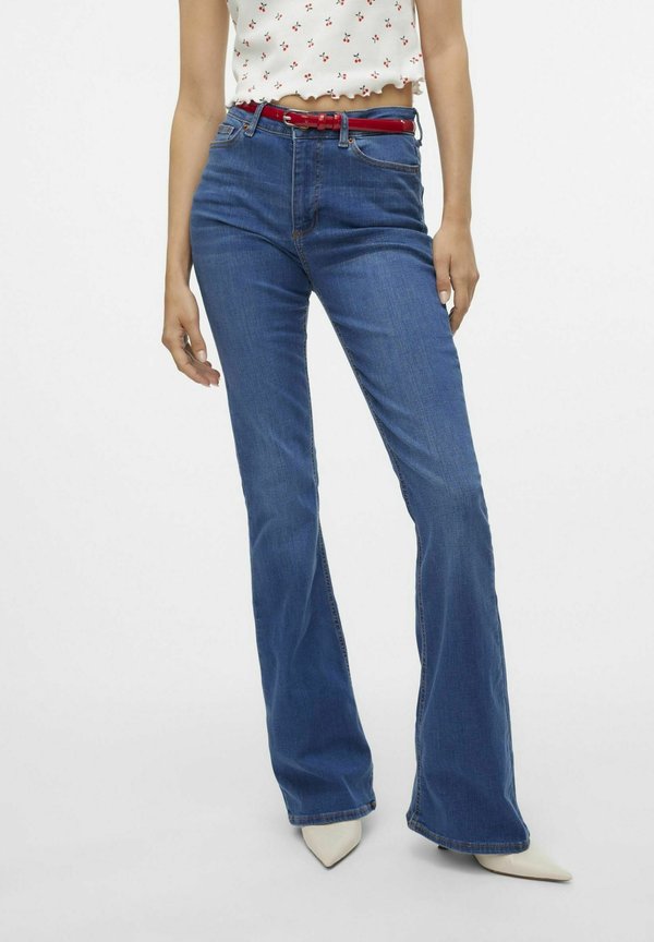 Vero Moda Flared fit VMSIGA High rise - Flared Jeans - medium blue denim