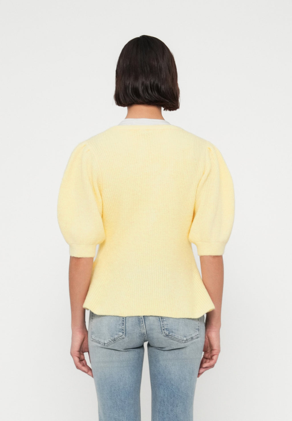 Pieces PCSILLY SS PUFF KNIT CARDIGAN NOOS BC