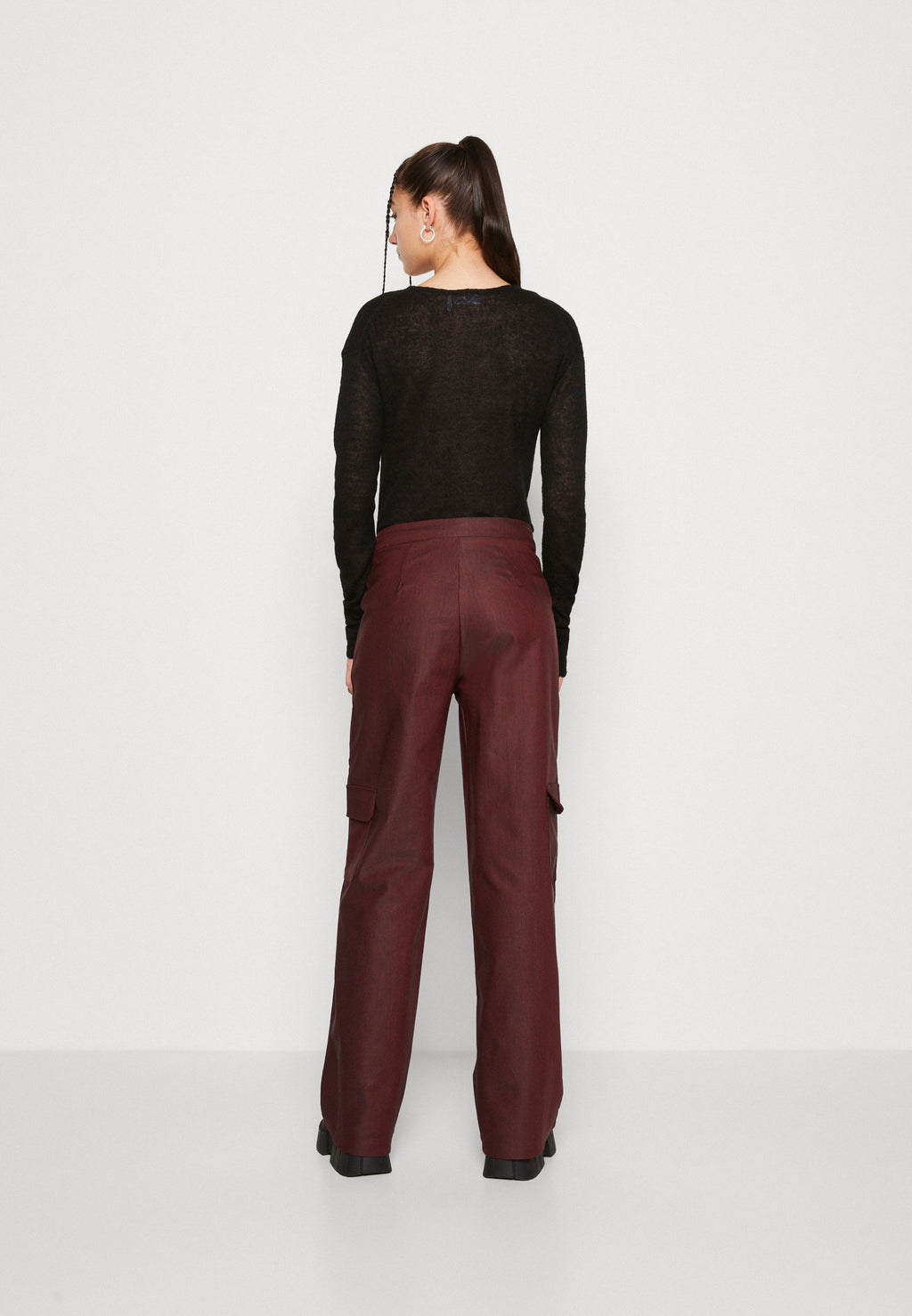 Missy Empire ASYMMETRIC WAISTBAND TROUSERS