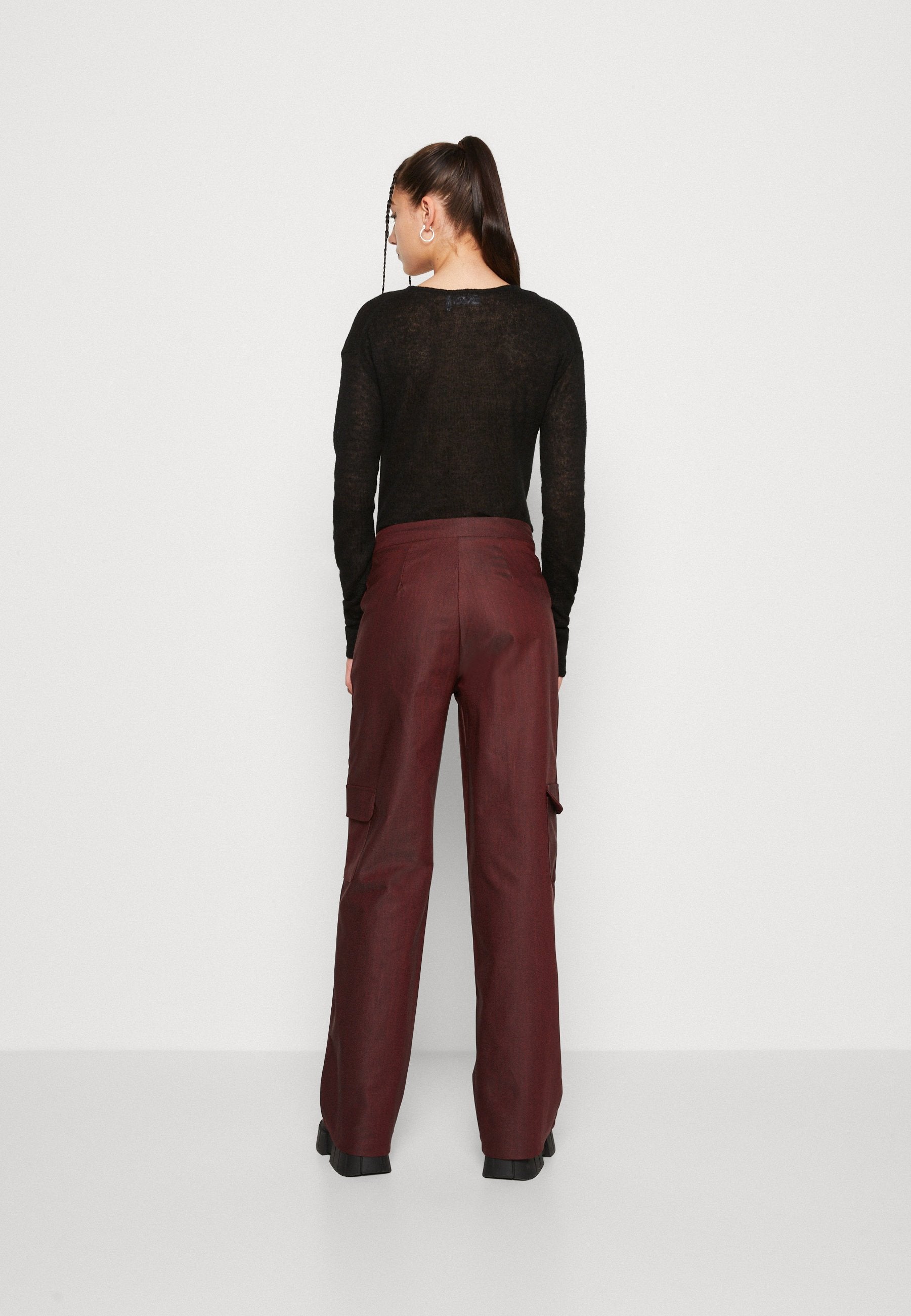 Missy Empire ASYMMETRIC WAISTBAND TROUSERS