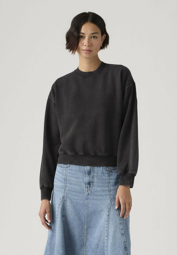 Levi's® Sweatshirt - womens grunge wash j - blacks