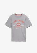 TOM TAILOR LOGO TEE - Print T-shirt - formal grey