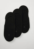 Calvin Klein Underwear WOMEN FOOTIE 3 PACK - Invisible socks - black