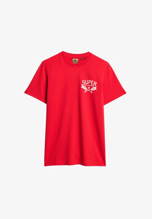 Superdry & Co OUTDOOR GRAPHIC - Print T-shirt - ferra red marl