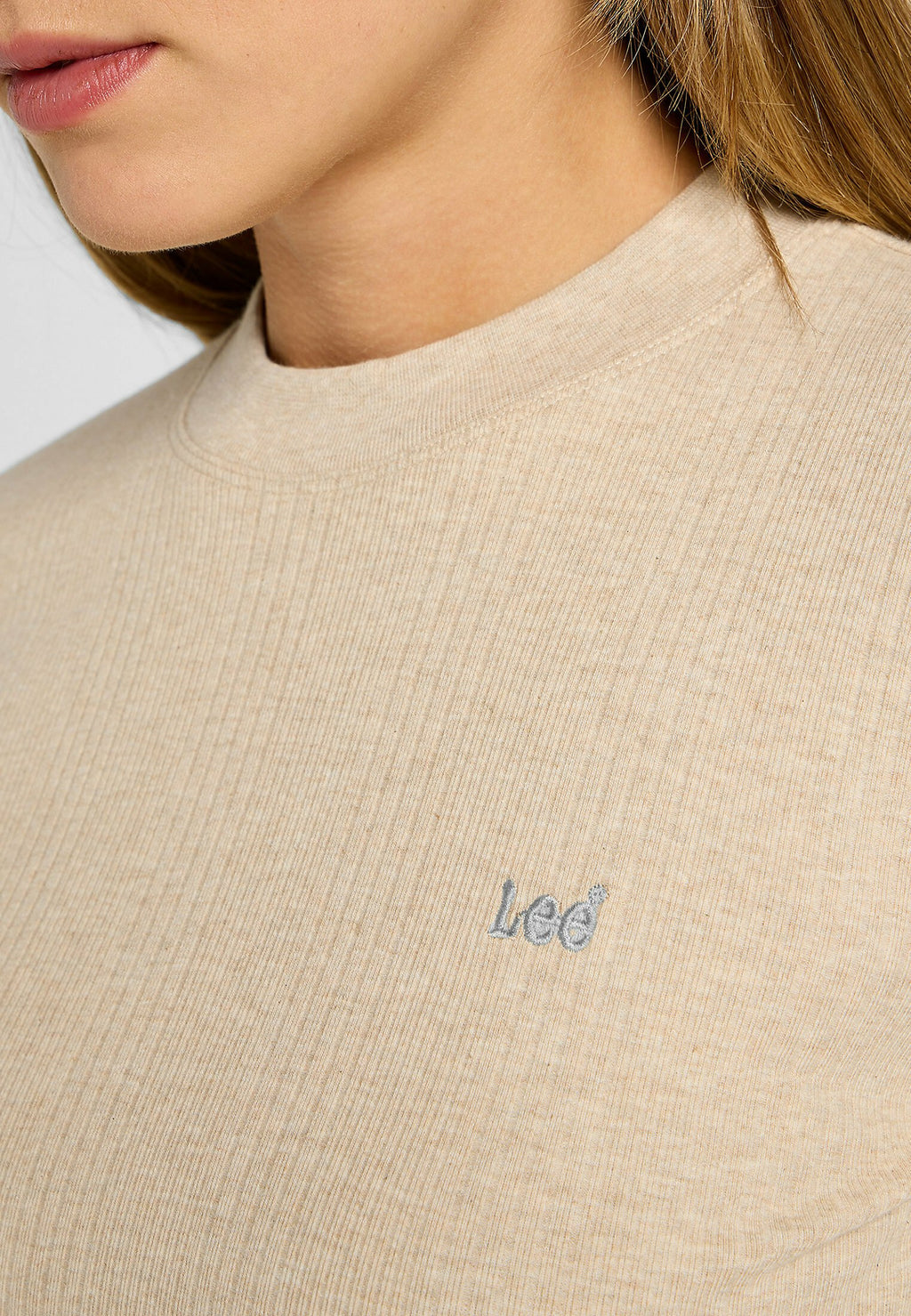 Lee LS CROPPED RIB TEE