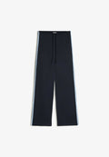 Bershka PLUSH WITH CONTRAST SIDE STRIPE - TROUSERS - Tracksuit bottoms - royal blue