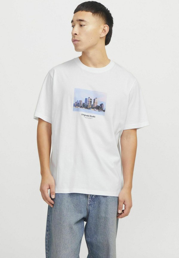 Jack & Jones Printed - Print T-shirt - bright white
