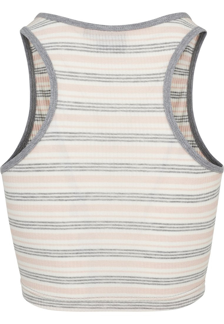Urban Classics LADIES RIB STRIPE CROPPED TOP