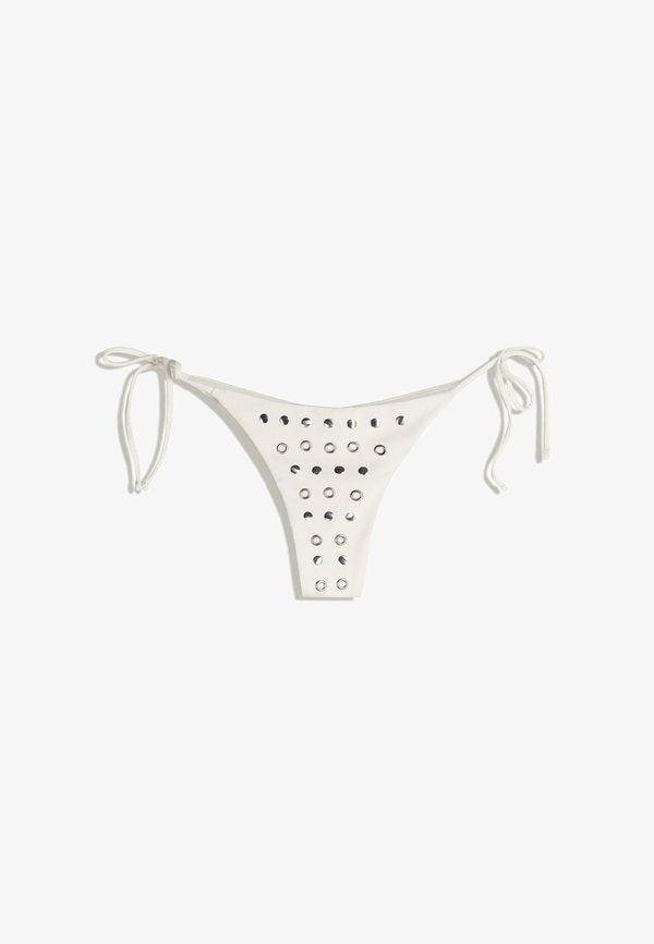 Bershka STUDDED  - Bikini bottoms - beige