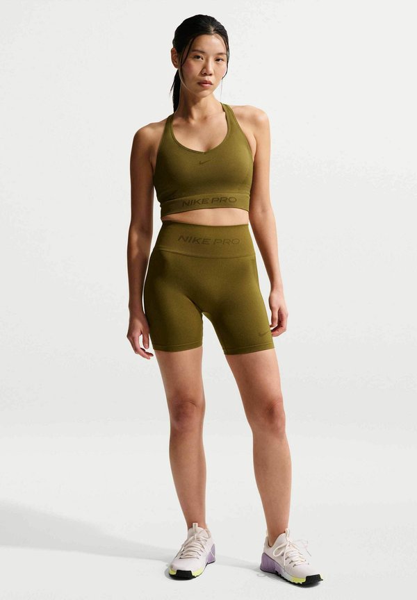 Nike Performance SHORT - Leggings - olive flak