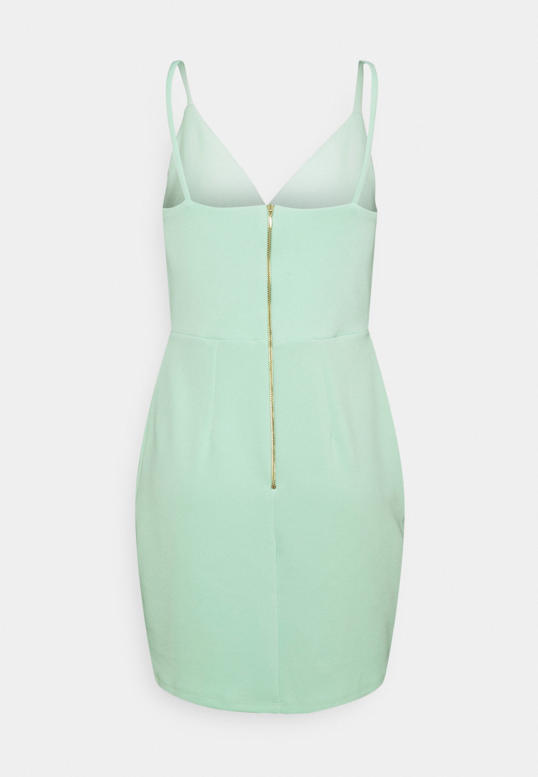 Closet WRAP PLEATED MINI DRESS