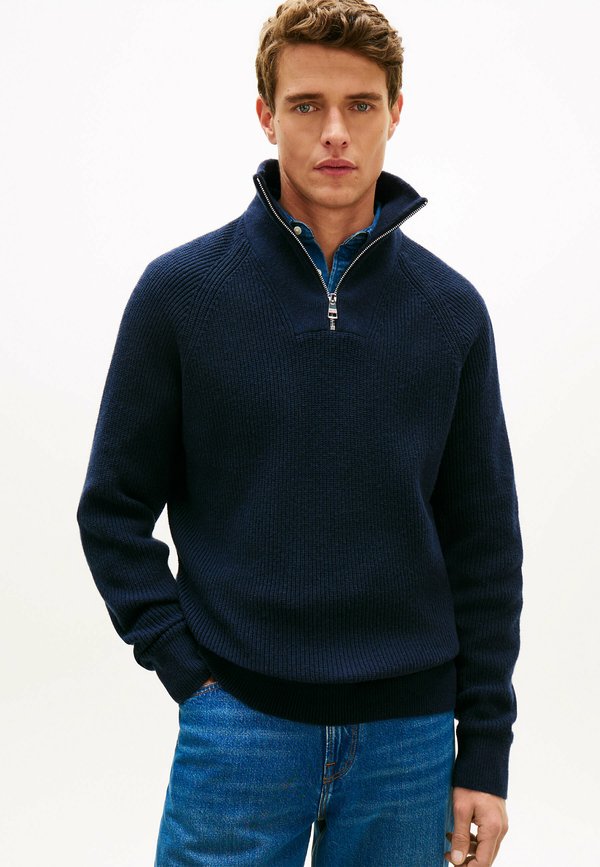 Tommy Hilfiger FISHERMAN RIB-KNIT RELAXED JUMPER WITH WOOL