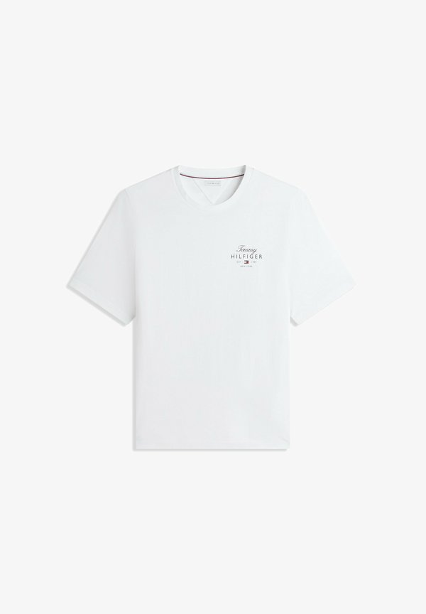 Tommy Hilfiger BT-SCRIPT STACK TEE-B - BRAND LOVE - Basic T-shirt - white