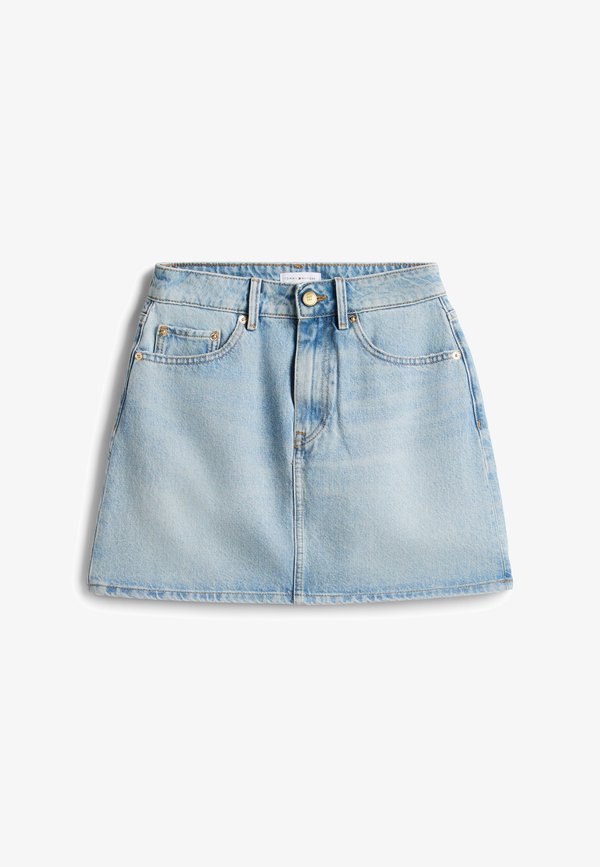 Tommy Hilfiger MINI SKIRT VINTAGE - Denim skirt - light-blue denim