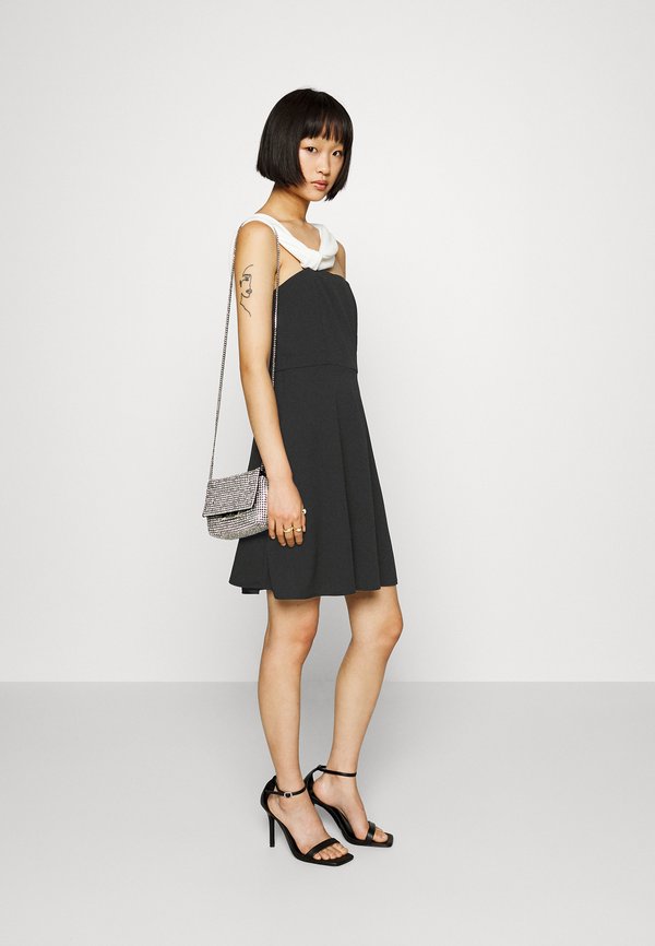 WAL G PETITE ALIA OFF SHOULDER SKATER
