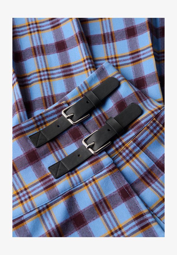 Superdry & Co SUPERDRY - Pleated skirt - blue check