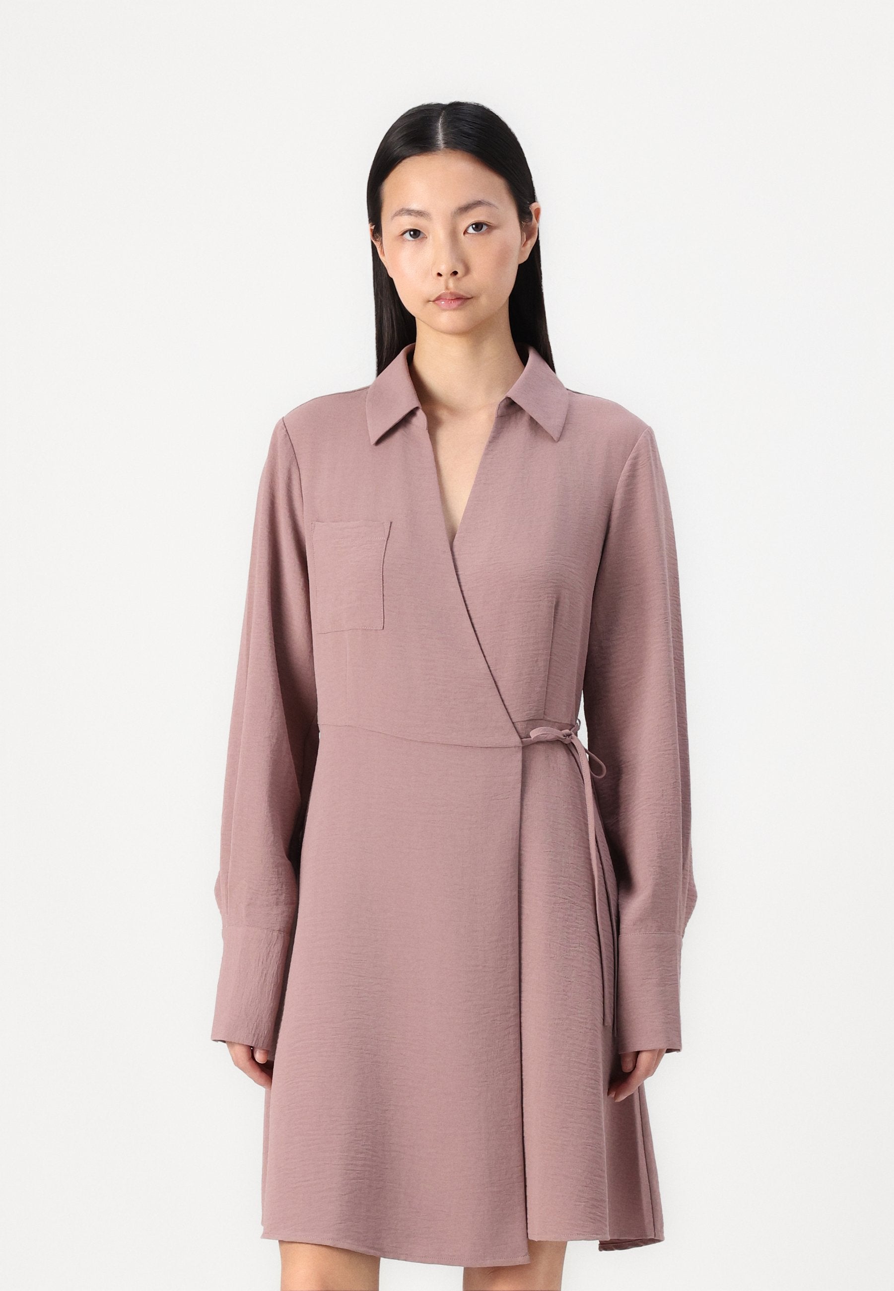 ONLY ONLLYDIA V NECK WRAP DRESS
