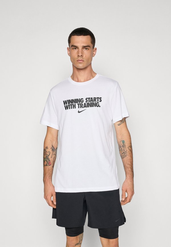 Nike Performance Sports T-shirt - white/black