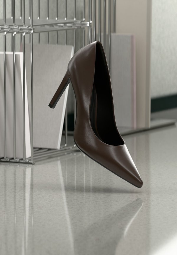 Calvin Klein ESS STILETTO - Classic heels - rocky brown