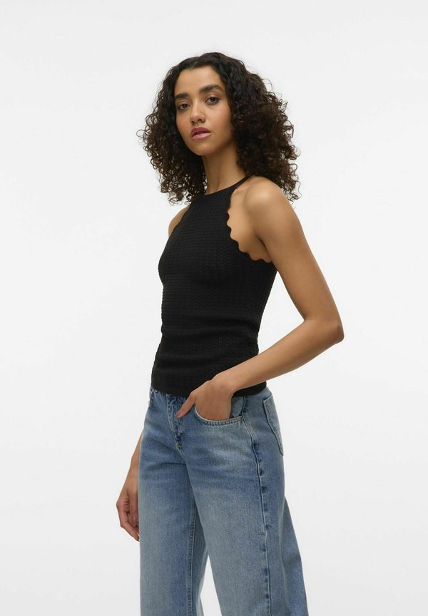 Vero Moda Knitted AWPANAMA Knit - Top - black