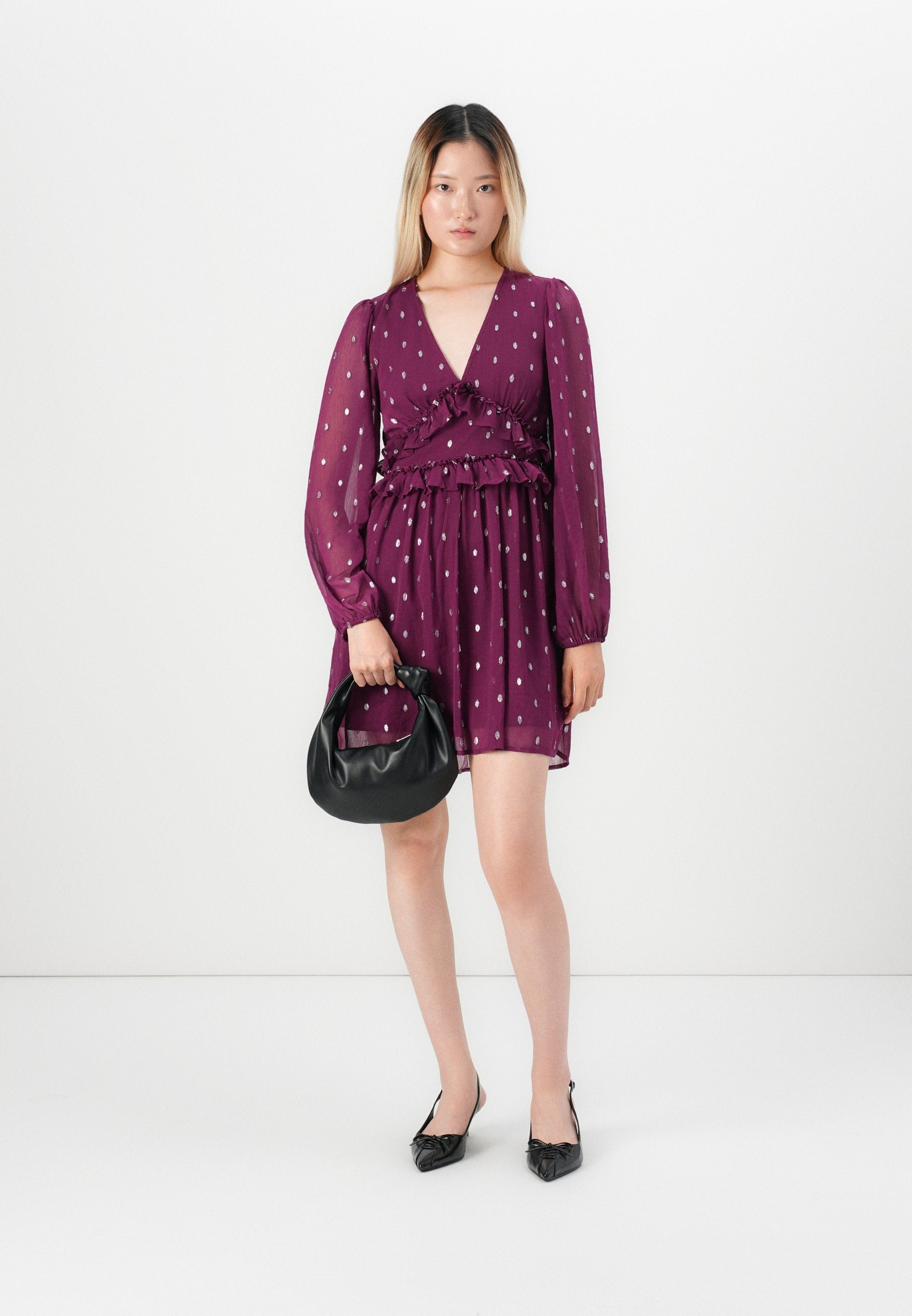VILA VITOMMI V NECK DRESS